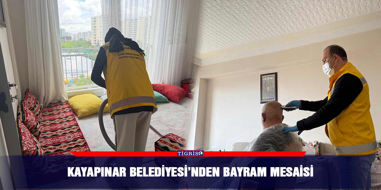 Kayapınar Belediyesi’nden bayram mesaisi