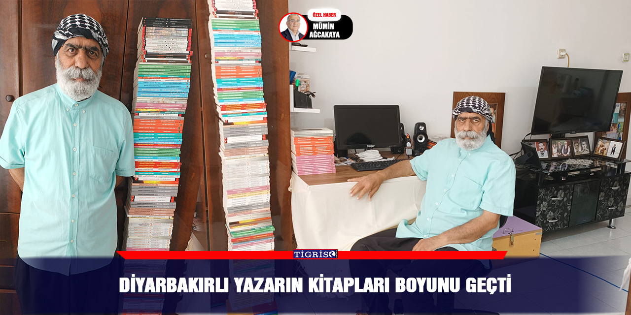 Diyarbakırlı yazarın kitapları boyunu geçti
