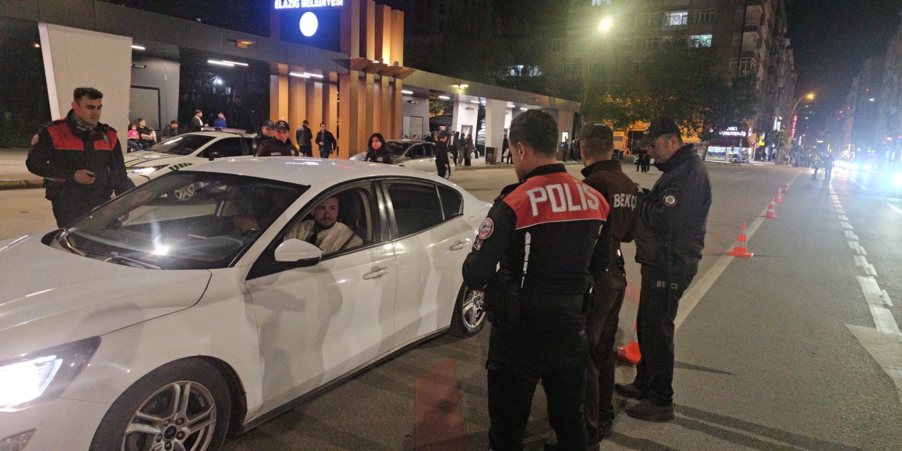 Elazığ'da eş zamanlı asayiş denetimi