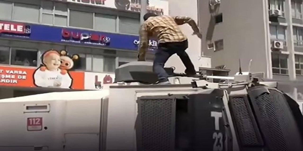 Özgür Özel mitinginde Toma’ya çıkan kişi tutuklandı