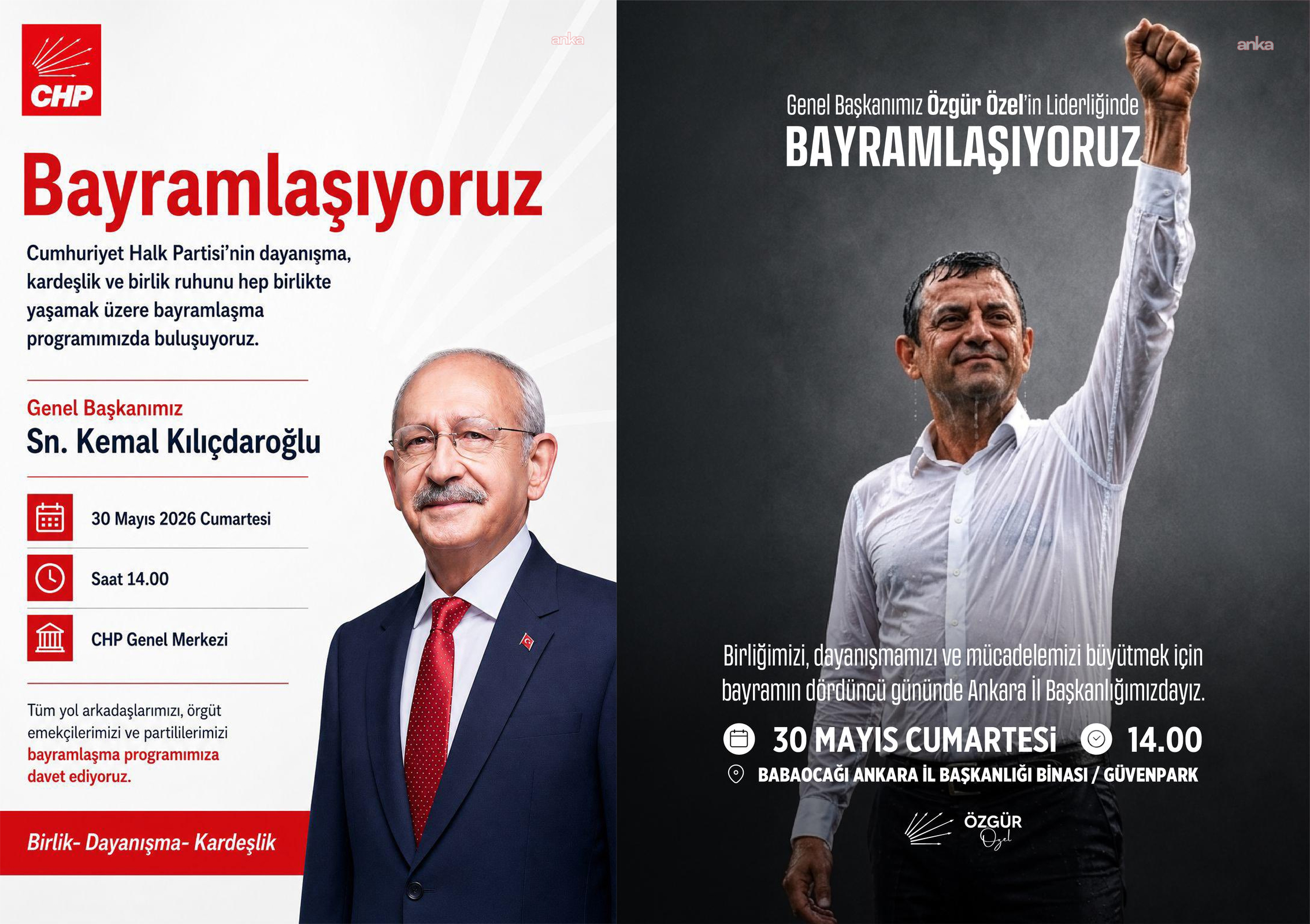 CHP’de iki ayrı bayramlaşma hazırlığı