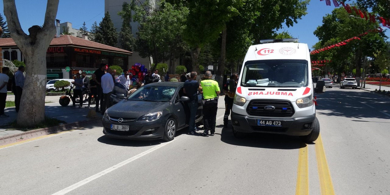Otomobilin çarptığı yaya ağır yaralandı