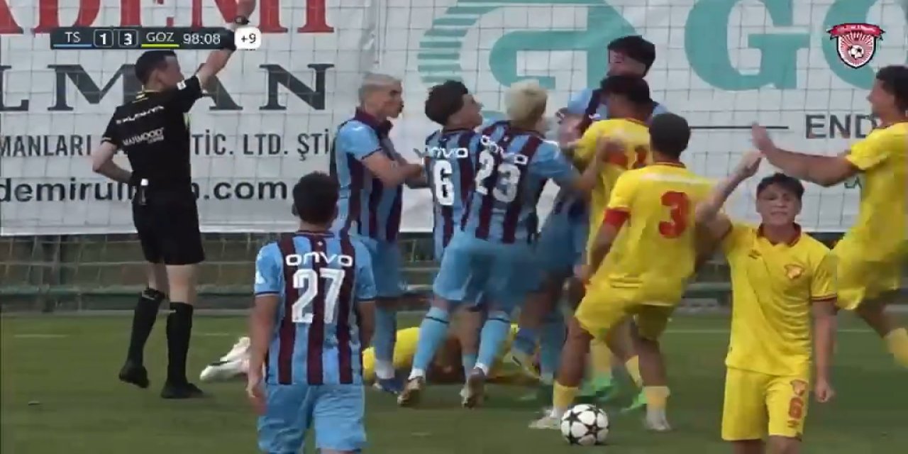 Göztepe - Trabzonspor maçında yumruklar konuştu
