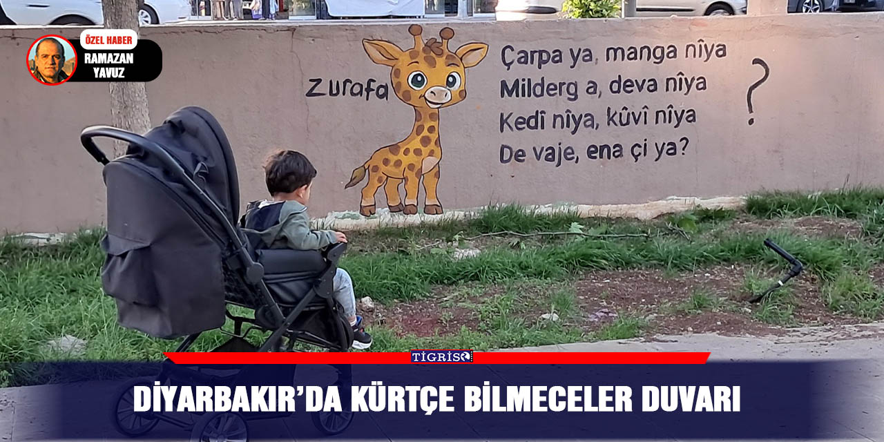 Diyarbakır’da Kürtçe bilmeceler duvarı