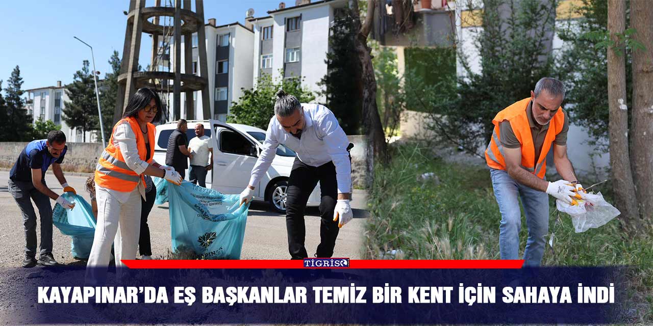Kayapınar’da eş başkanlar temiz bir kent için sahaya indi