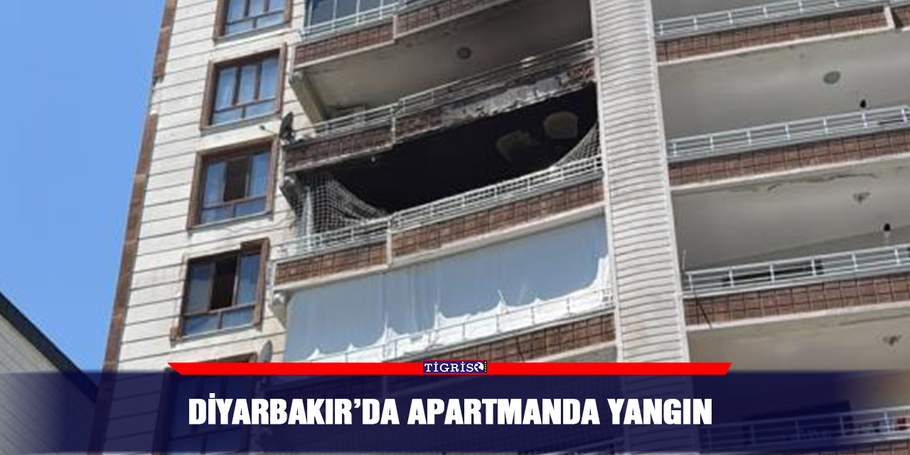 Diyarbakır’da apartmanda yangın