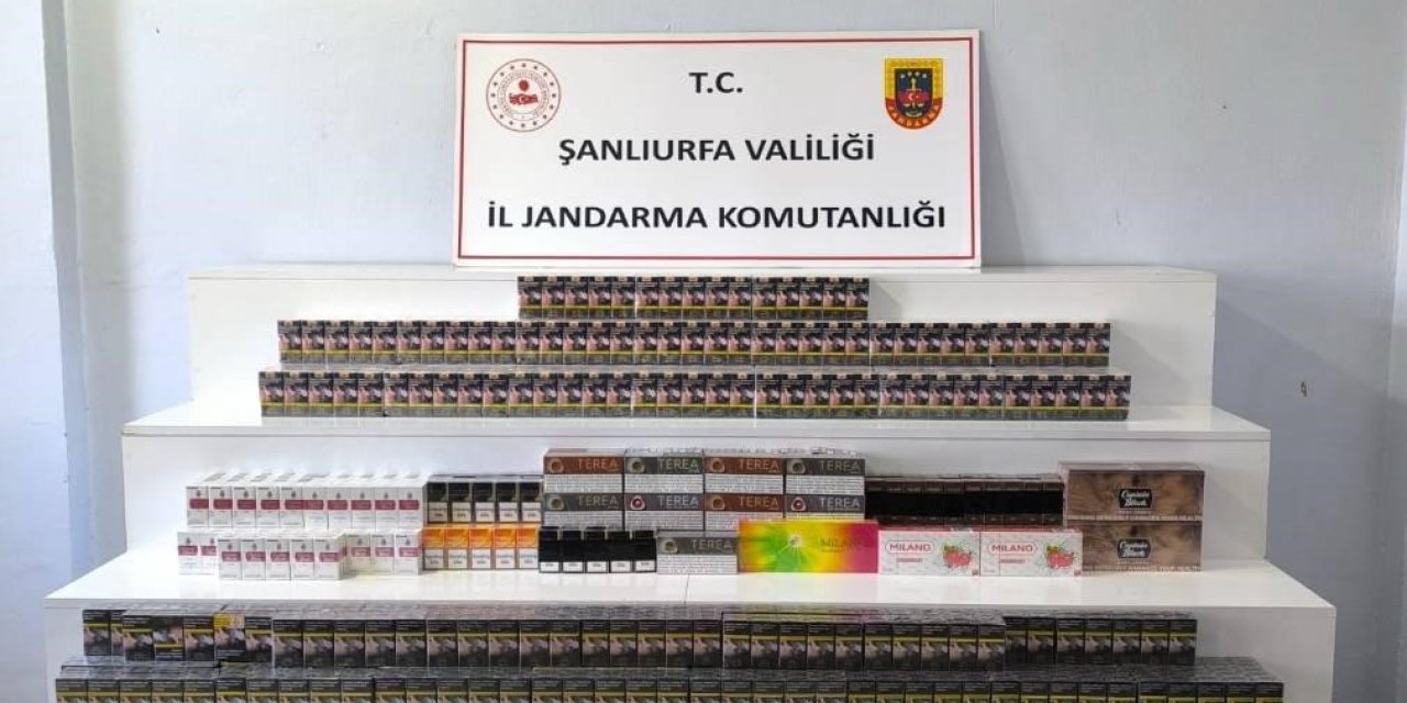 Şanlıurfa’da kaçak tütün ve sigara operasyonu