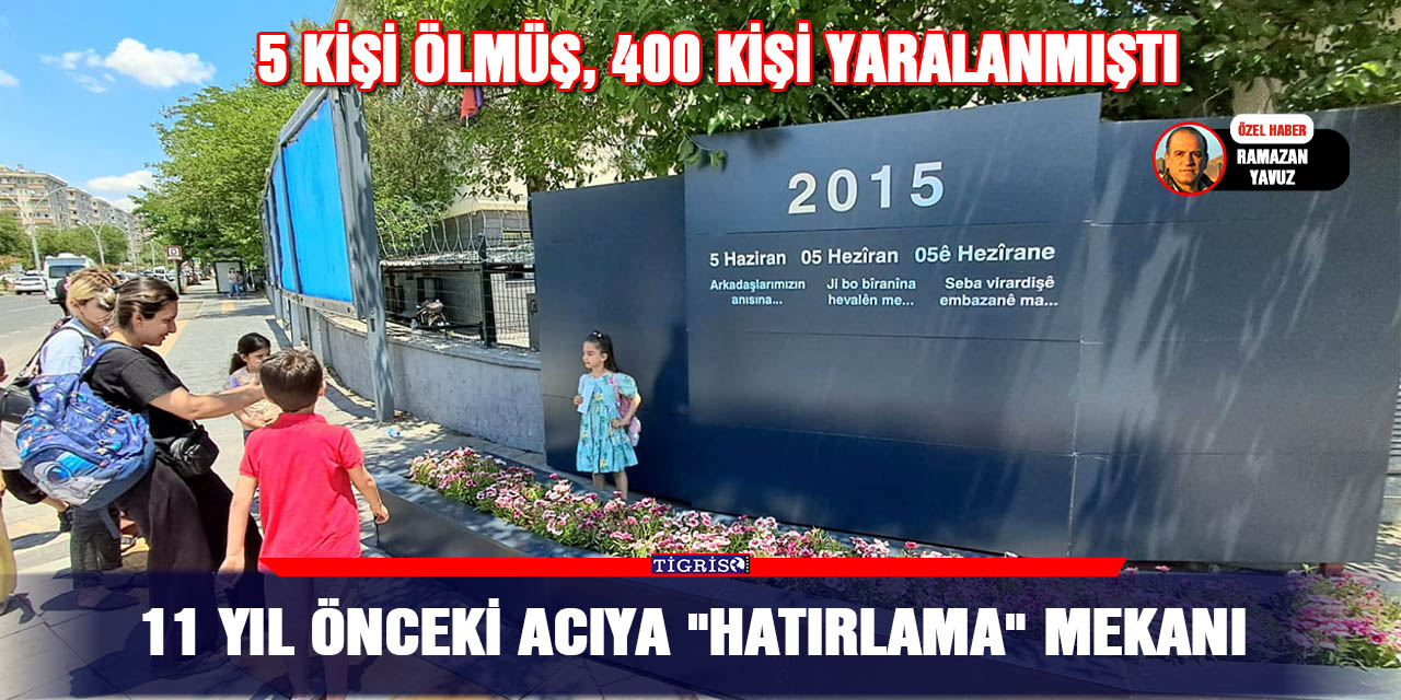 11 yıl önceki acıya "hatırlama" mekanı
