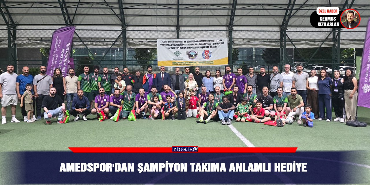 Amedspor'dan şampiyon takıma anlamlı hediye