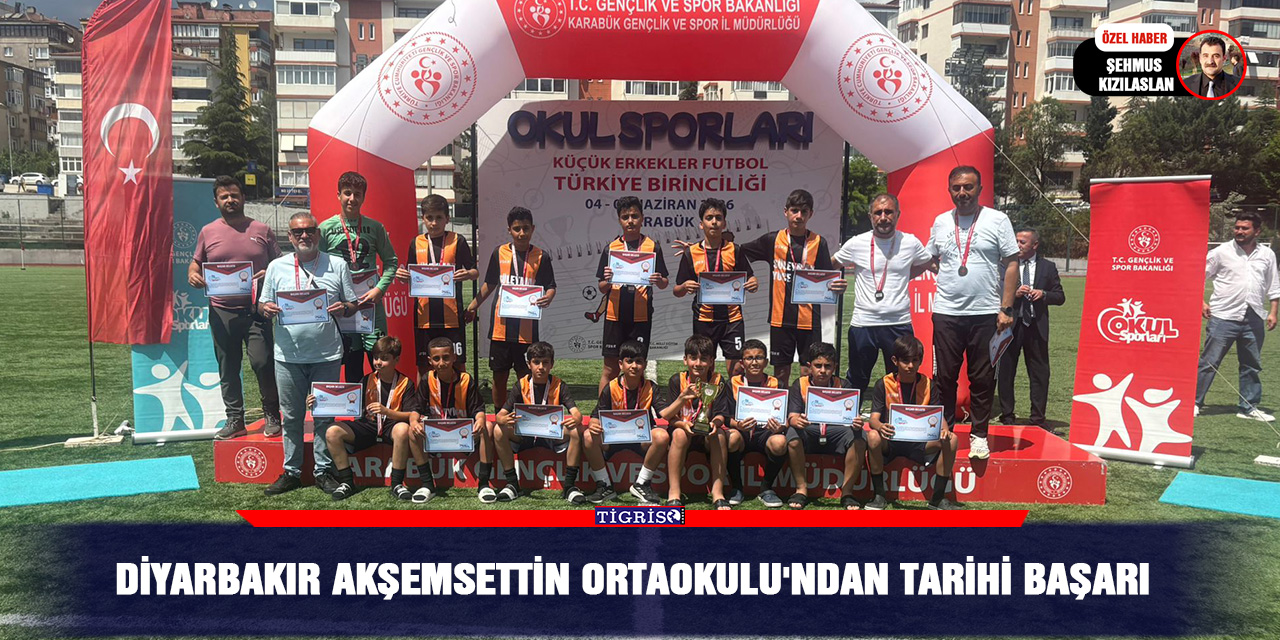 Diyarbakır Akşemsettin Ortaokulu'ndan tarihi başar