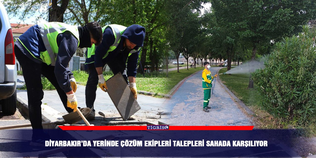 Diyarbakır’da yerinde çözüm ekipleri talepleri sah