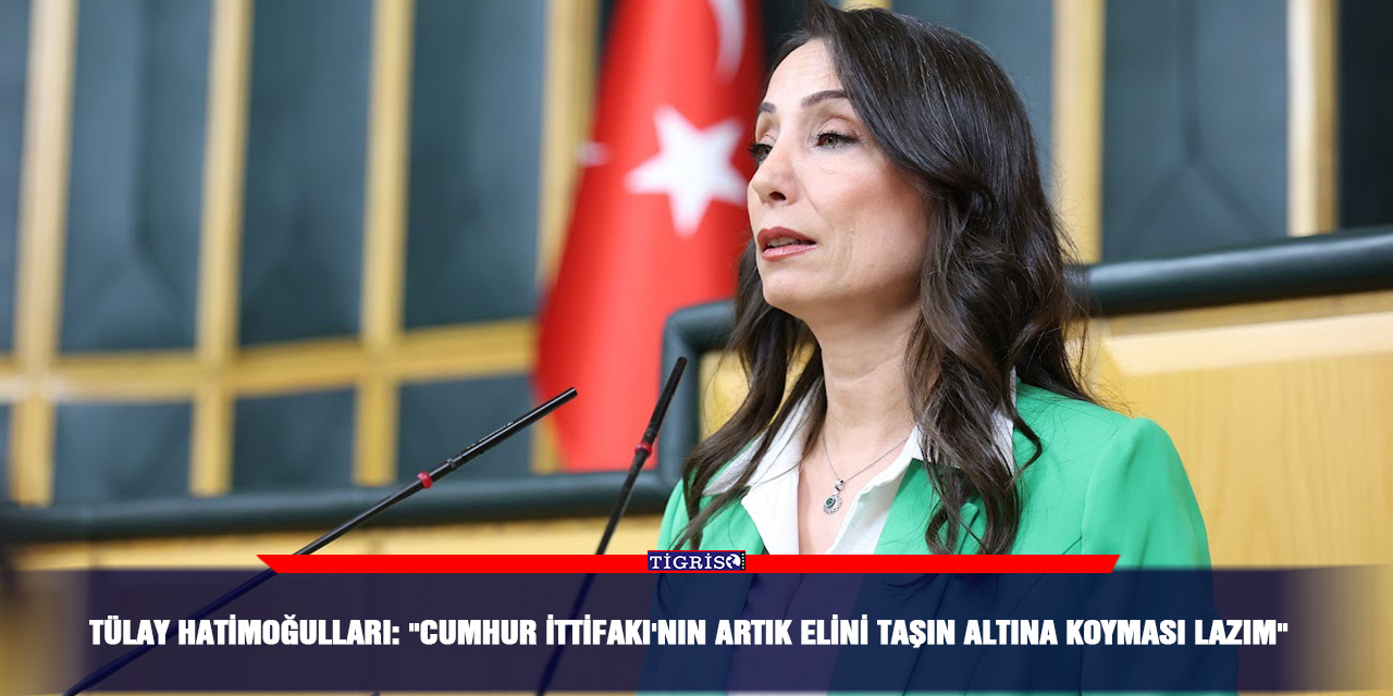Tülay Hatimoğulları: "Cumhur İttifakı'nın artık el