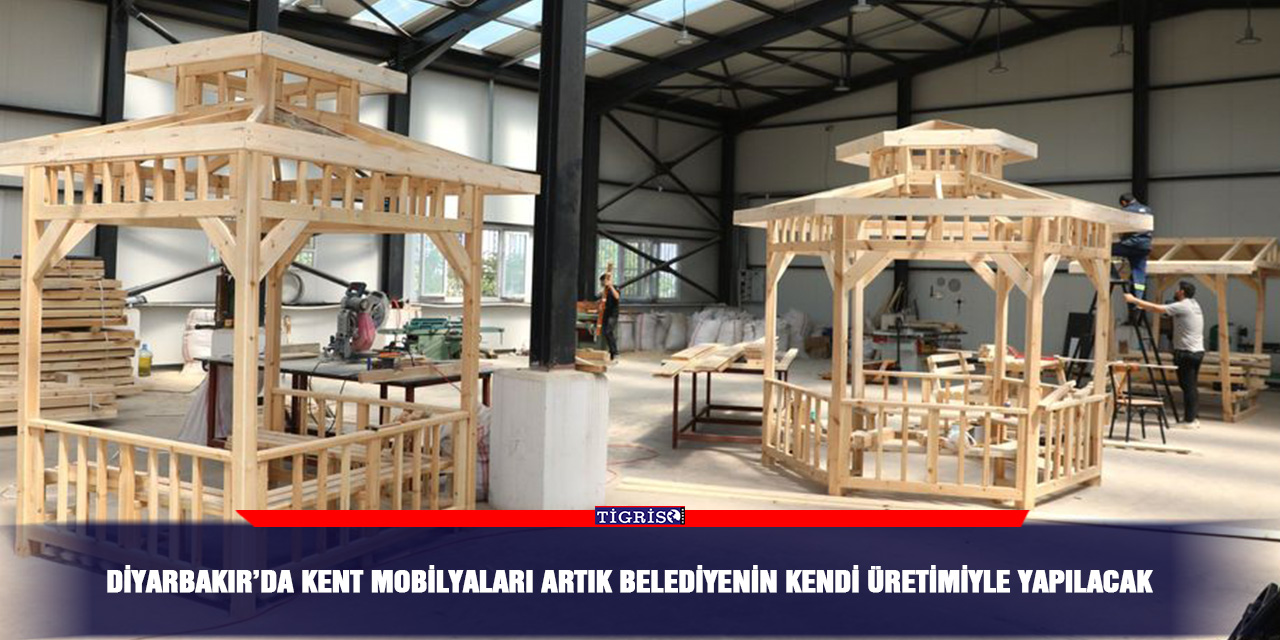 Diyarbakır’da kent mobilyaları artık belediyenin k