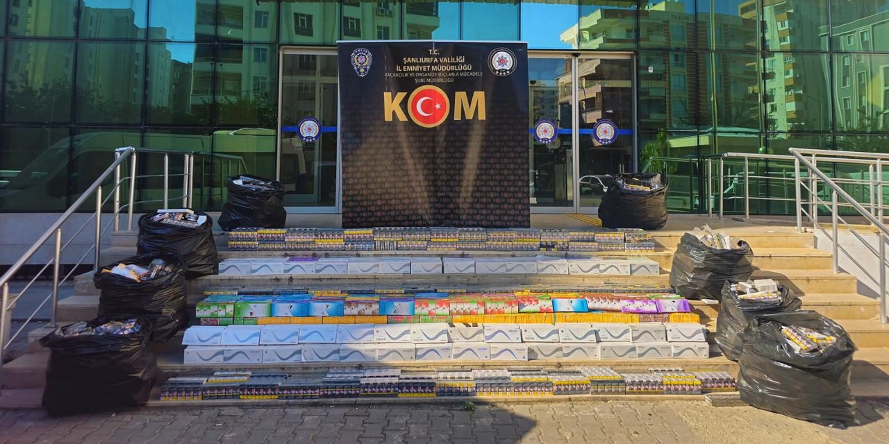 Lastiklerin içine gizlenen 20 bin paket kaçak siga