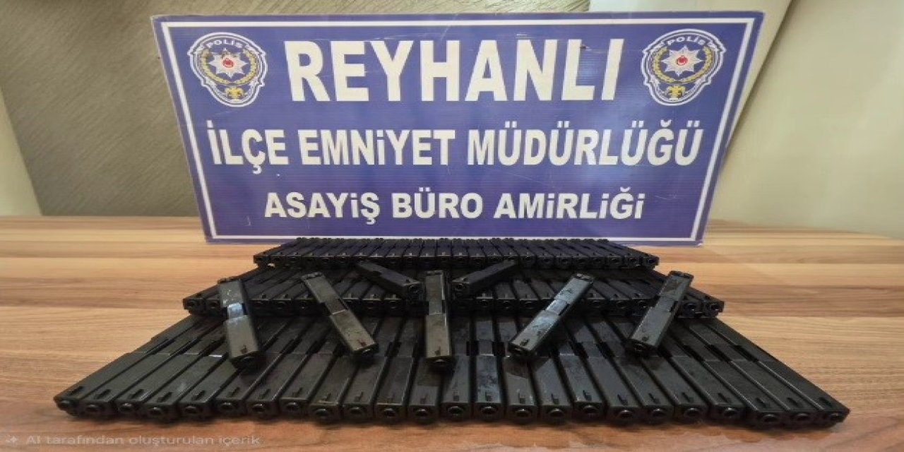 Otomobilde 80 tabanca sürgü takımı ele geçirildi