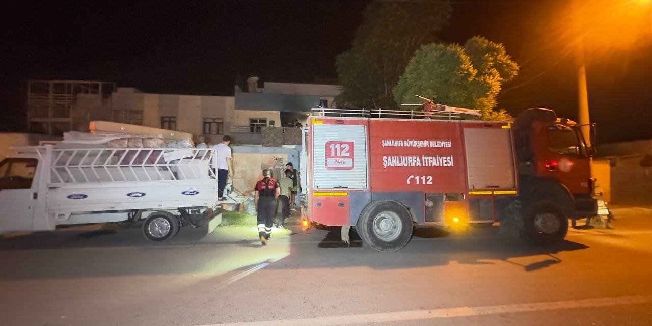 Şanlıurfa’da korkutan yangın: Alevler evi sardı
