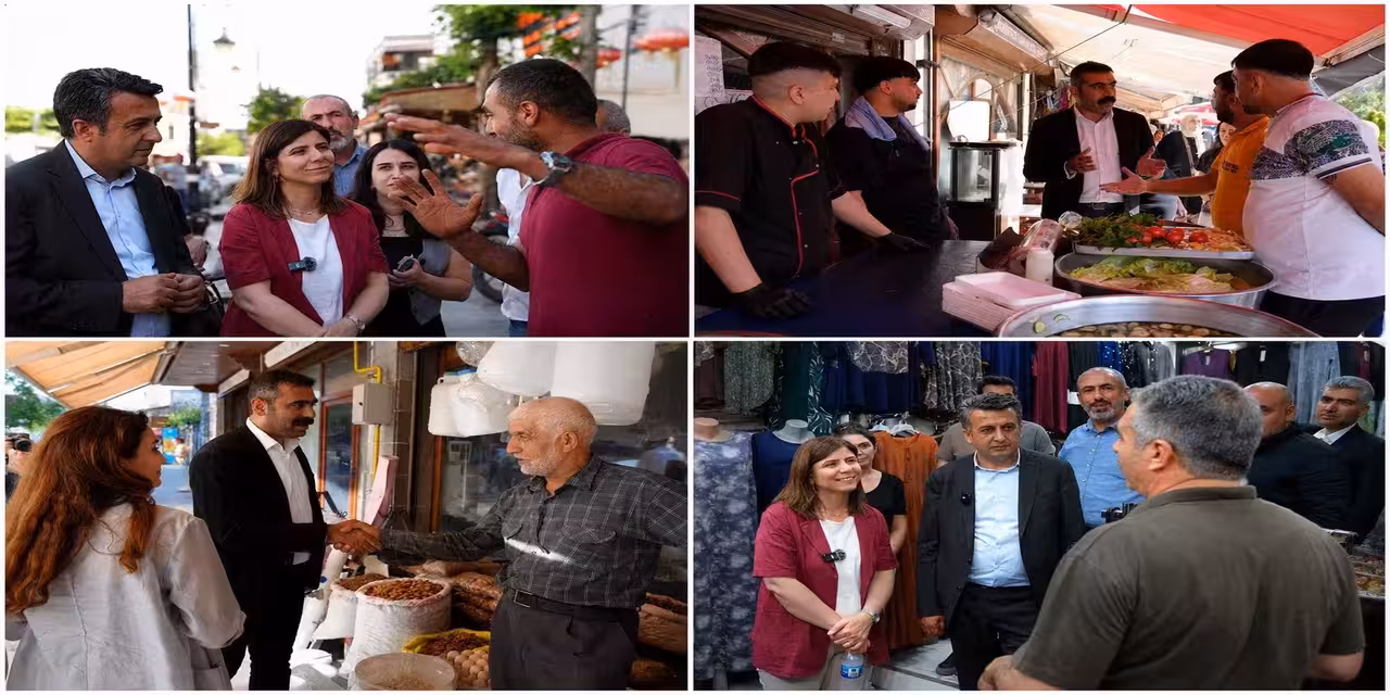 Diyarbakır’da belediyeden Gazi Caddesi esnafına ziyaret