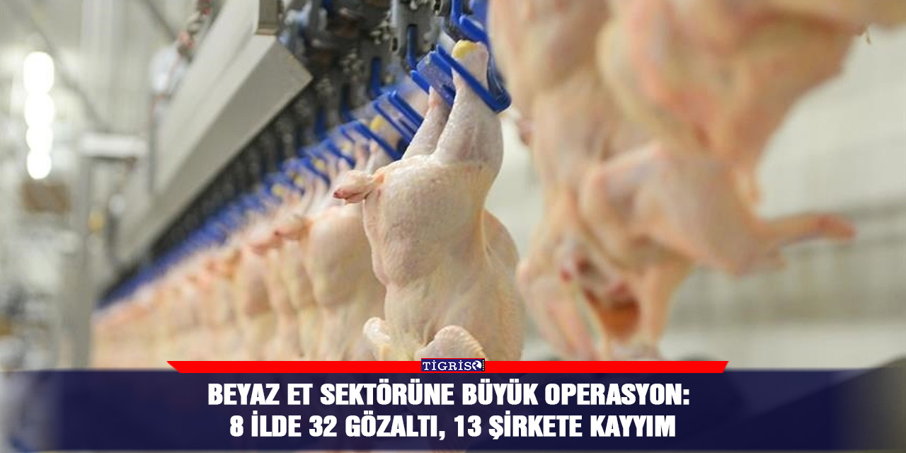 Beyaz Et sektörüne büyük operasyon: 8 ilde 32 gözaltı, 13 şirkete kayyım