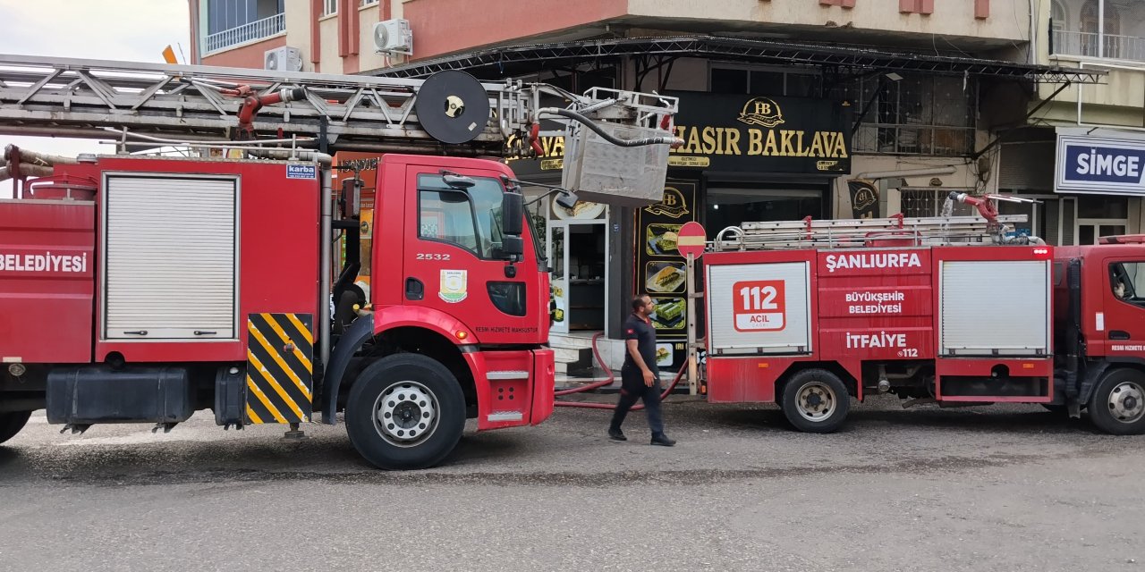 Siverek’te iş yerinde yangın