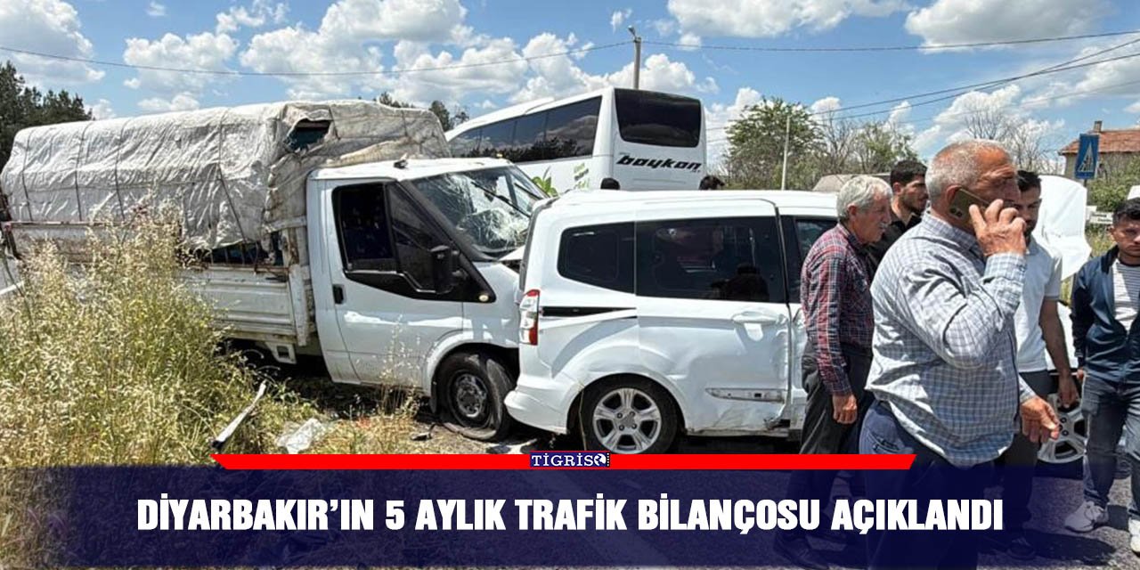 Diyarbakır’ın 5 aylık trafik bilançosu açıklandı