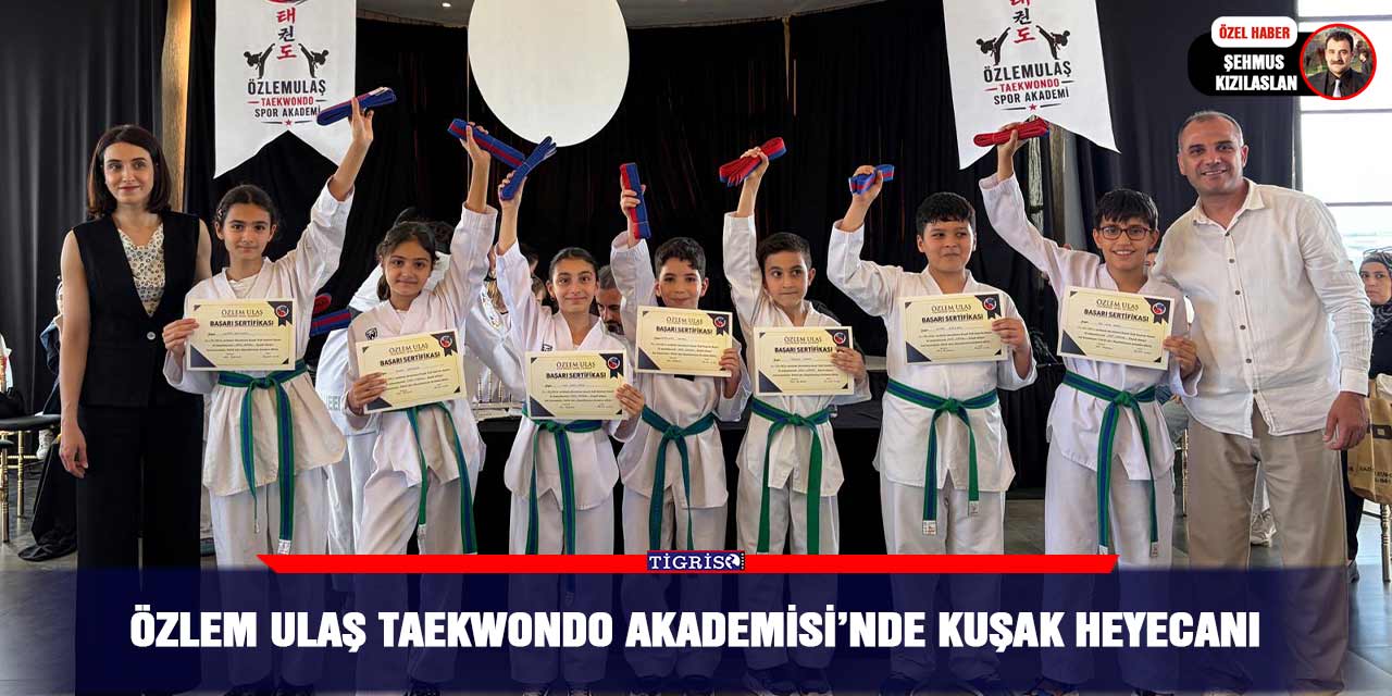 Özlem Ulaş Taekwondo Akademisi’nde kuşak heyecanı