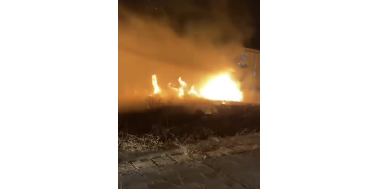 Mardin’de otluk alanda yangın