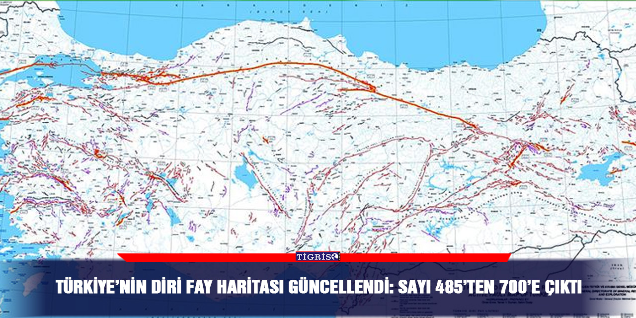 Türkiye’nin diri fay haritası güncellendi: Sayı 485’ten 700’e çıktı