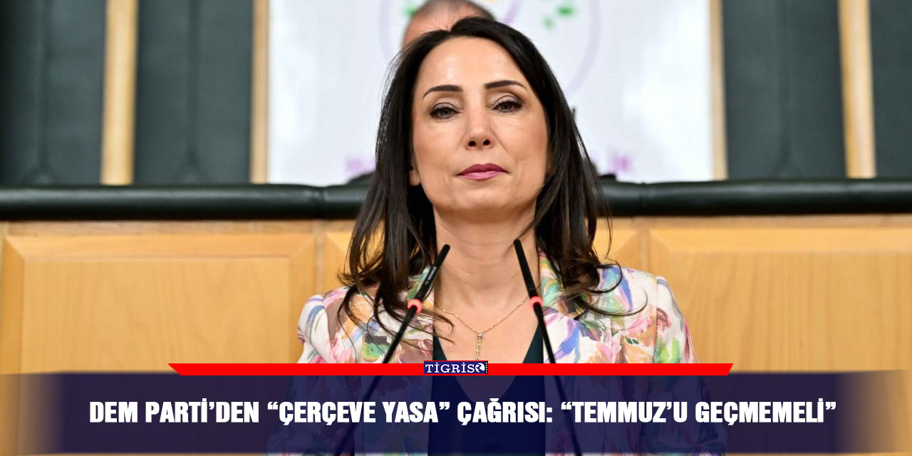 DEM Parti’den “Çerçeve yasa” çağrısı: “Temmuz’u geçmemeli”