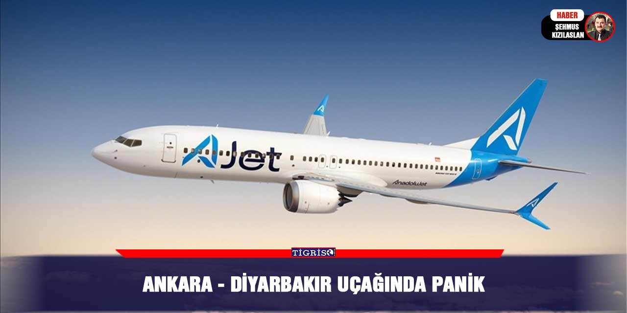 Ankara - Diyarbakır uçağında panik