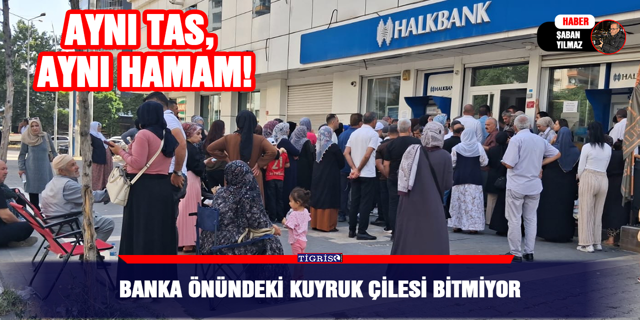 Banka önündeki kuyruk çilesi bitmiyor