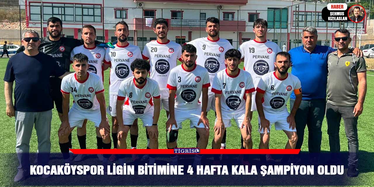 Kocaköyspor ligin Bitimine 4 hafta kala şampiyon oldu