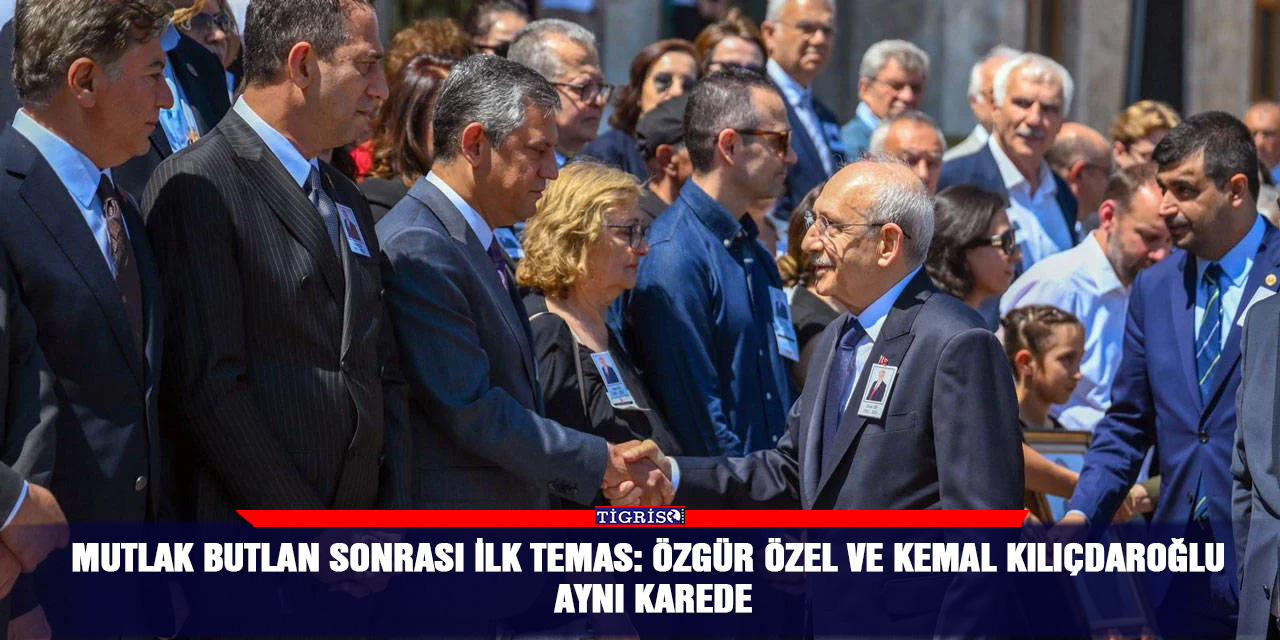 Mutlak butlan sonrası ilk temas: Özgür Özel ve Kemal Kılıçdaroğlu aynı karede