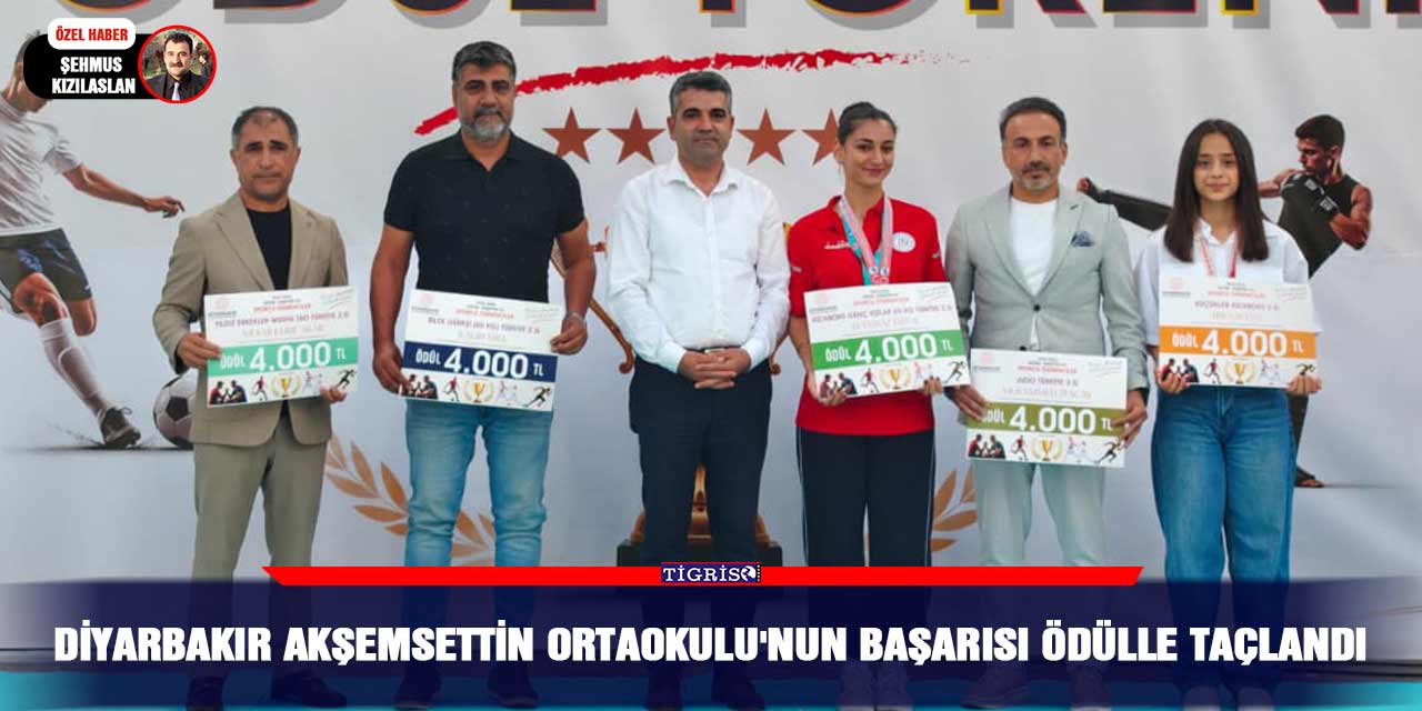 Diyarbakır Akşemsettin Ortaokulu'nun başarısı ödülle taçlandı