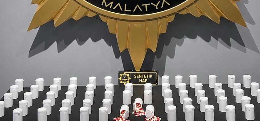 Malatya’da 3 bin 892 sentetik ecza ele geçirildi