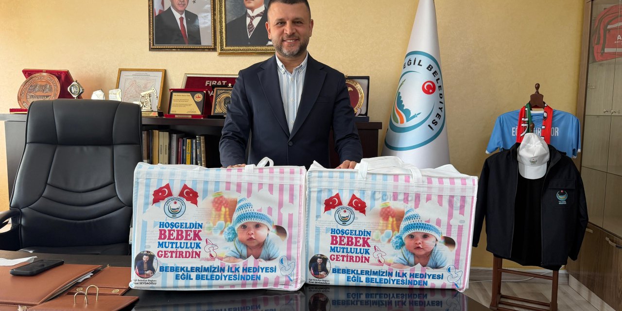 Diyarbakır Eğil’de yenidoğan bebeklere hediye