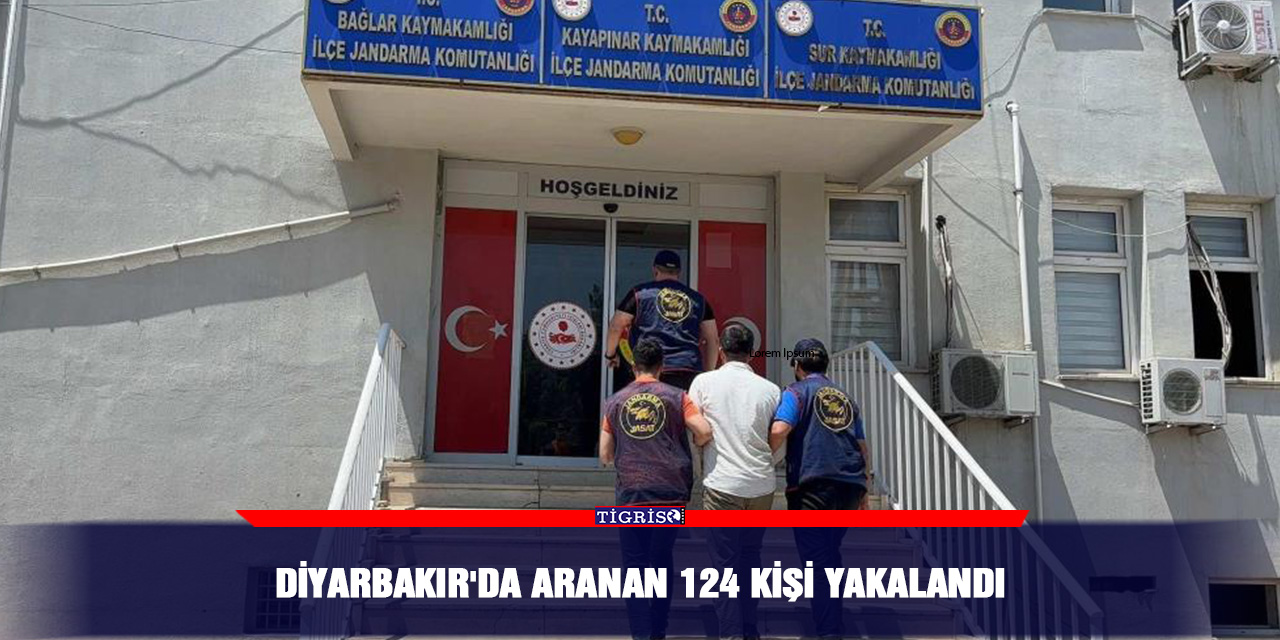 Diyarbakır'da aranan 124 kişi yakalandı