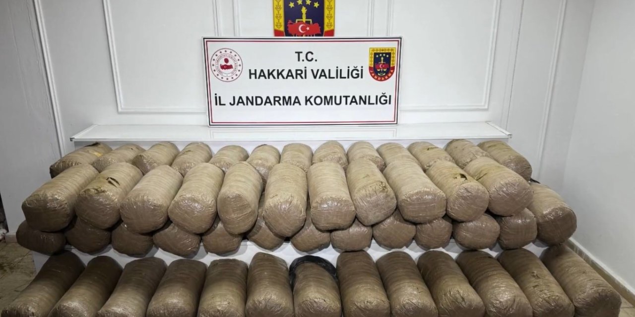 Hakkari’de uyuşturucu operasyonu: 503 kilogram esrar ele geçirildi