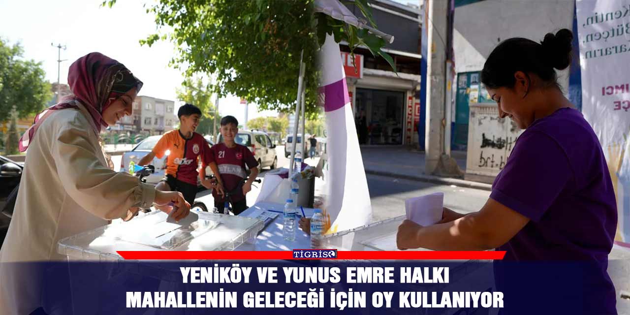 Yeniköy ve Yunus Emre halkı mahallenin geleceği için oy kullanıyor