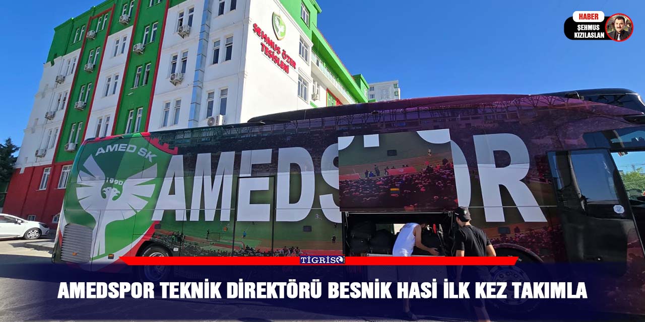 Amedspor Teknik Direktörü Besnik Hasi ilk kez takımla