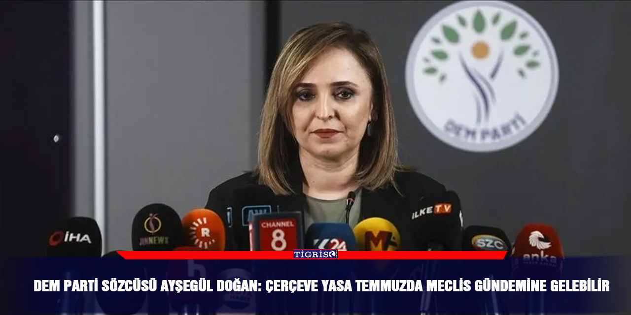 DEM Parti Sözcüsü Ayşegül Doğan: Çerçeve yasa temmuzda Meclis gündemine gelebilir