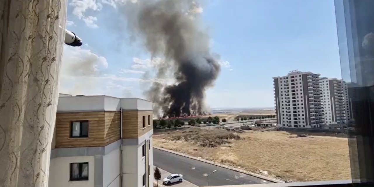 Diyarbakır'da anız yangını