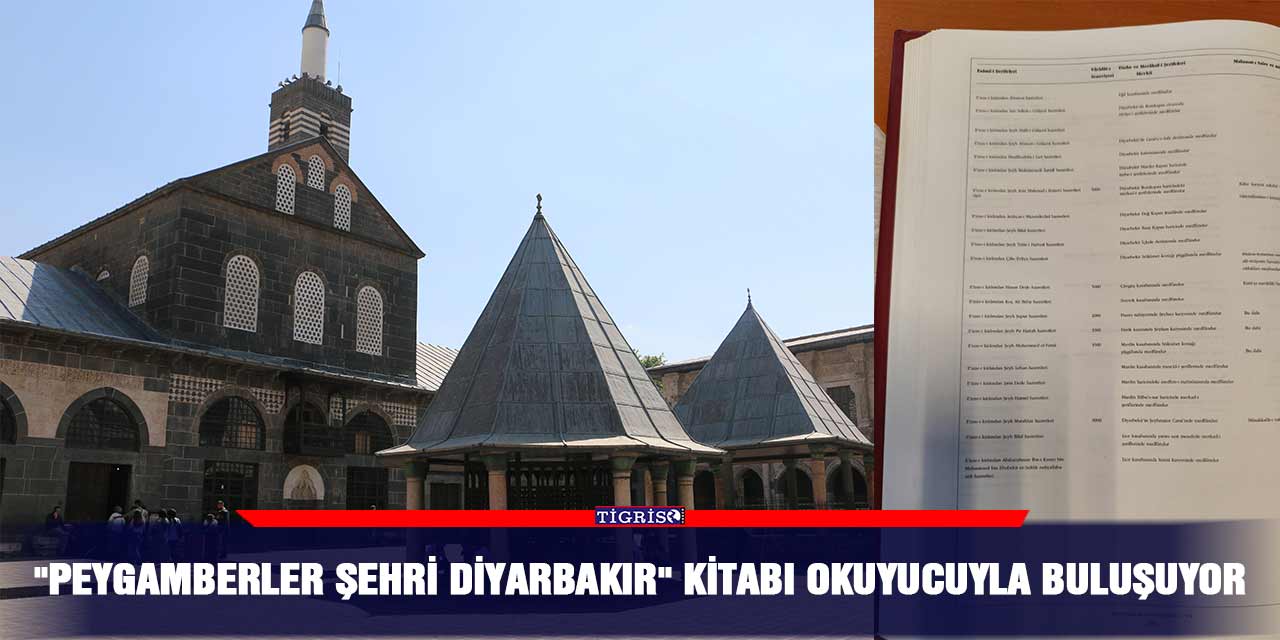 "Peygamberler Şehri Diyarbakır" kitabı okuyucuyla buluşuyor