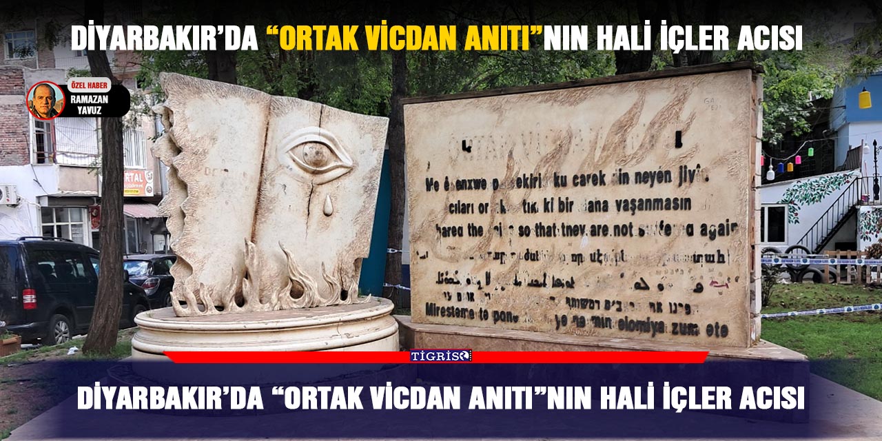 Diyarbakır’da “Ortak vicdan anıtı”nın hali içler acısı