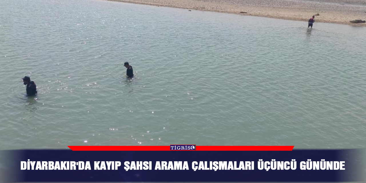 Diyarbakır'da kayıp şahsı arama çalışmaları üçüncü gününde