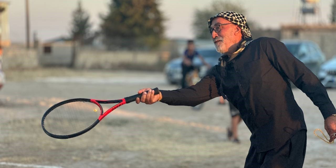 Şanlıurfa kırsalında tenis rüzgarı