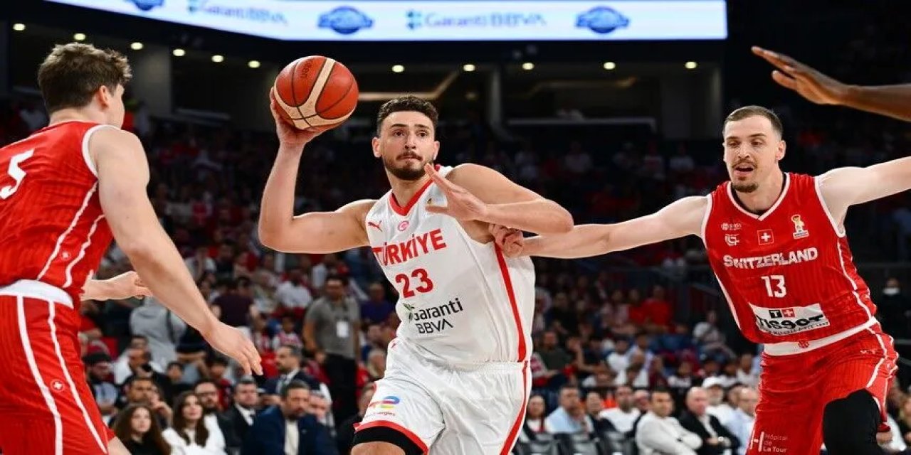 A Milli Erkek Basketbol Takımı, İsviçre'yi mağlup etti