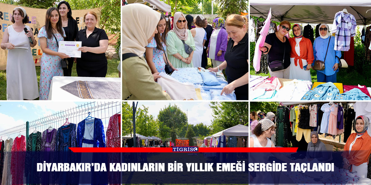 Diyarbakır’da kadınların bir yıllık emeği sergide taçlandı