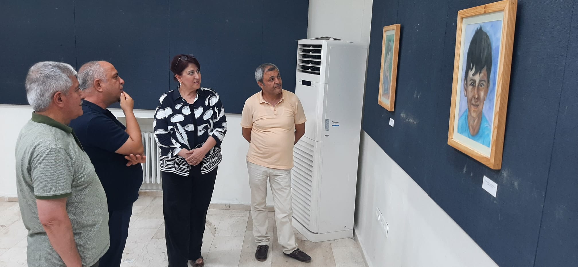 Dicle Üniversitesinde "Yüzün Hafızası" resim sergisi açıldı