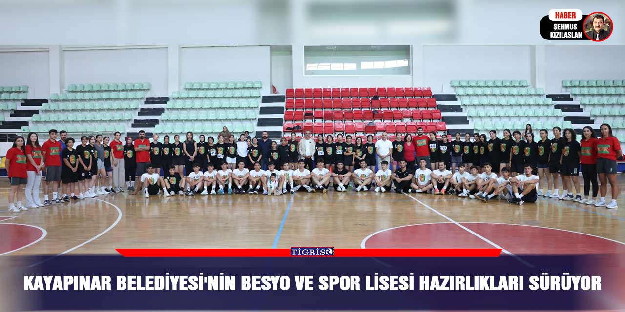 Kayapınar Belediyesi'nin BESYO ve Spor Lisesi hazırlıkları sürüyor