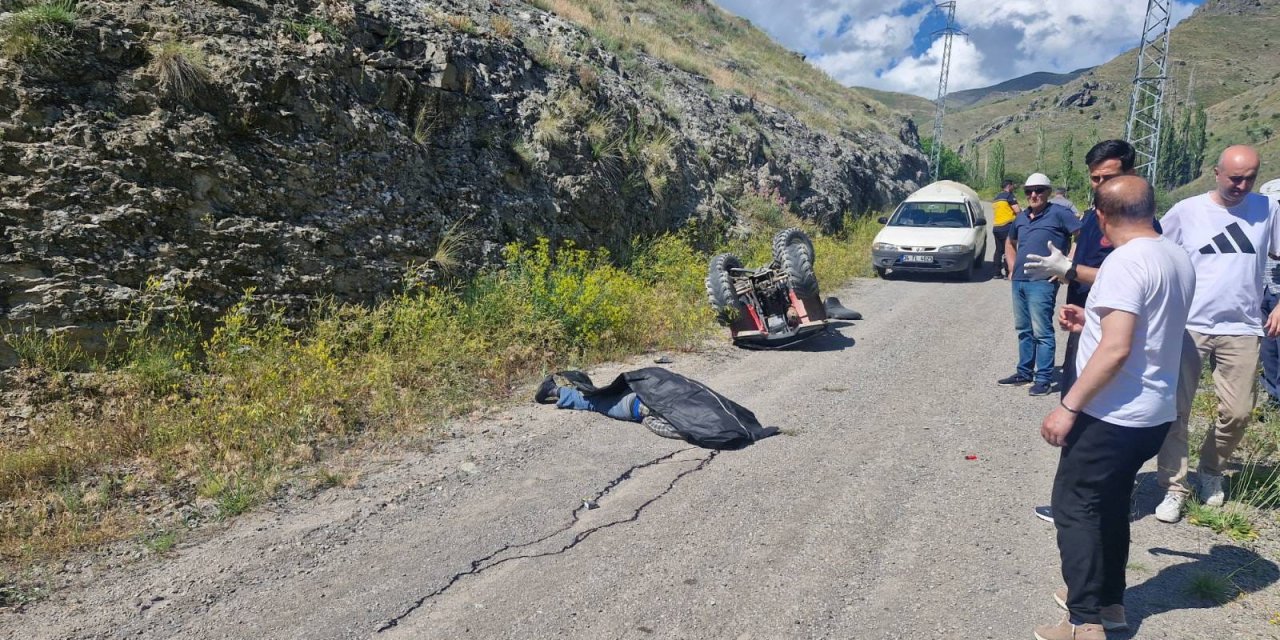 Kontrolden çıkan ATV takla attı, sürücüsü olay yerinde hayatını kaybetti